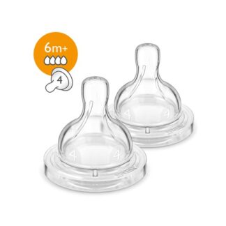 Philips Avent Tetina Classic Fluxo 4 6m+ 2Un