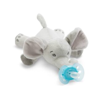 Philips Avent Ultra Soft Snuggle Girafa com Chupeta Azul Menino 0-6M