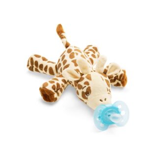 Philips Avent Ultra Soft Snuggle Girafa com Chupeta Laranja 0-6M