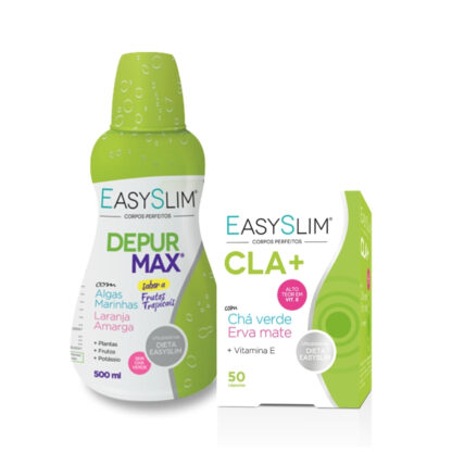 Easyslim Depur Max Frutos Tropicais + Cla Chá Verde Erva Mate 50 Cápsulas
