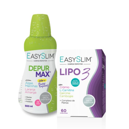 Easyslim Depur Max Frutos Tropicais + Lipo 3 60 Comprimidos