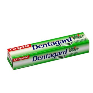 Colgate Dentagard dentífrico 75ml, é um dentífrico protector com flúor e extractos naturais de camomila, hortelã, mirra e salva. A escovagem regular com dentagard mantém os dentes fortes, previna a formação de placa bacteriana e, através do flúor, previne eficazmente a cárie.
