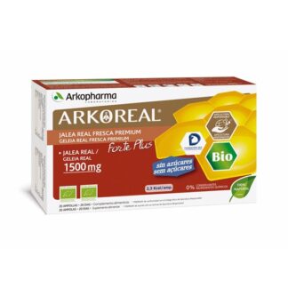 Arkoreal Geleia Real 1500 mg Ampolas, é o resultado da união entre o mundo vegetal e animal. A geleia real é uma substância excretada pelas abelhas obreiras e é o alimento exclusivo da abelha rainha durante toda a sua vida.