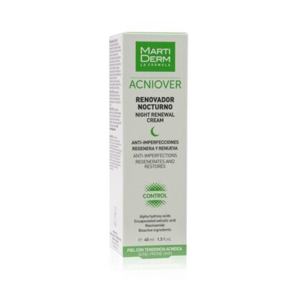 Martiderm Acniover Renovador Noturno é o novo aliado para combater o acne, pois estimula a regeneração cutânea, reduz as imperfeições e minimiza os poros