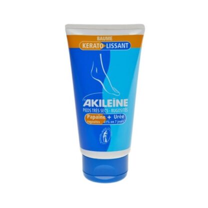 Akileine Bálsamo Querato-Alisante 75ml, o Bálsamo Querato-Alisante Akileïne® suaviza as zonas ásperas dos pés graças ao seu alto teor de ureia (15%) e à papaína