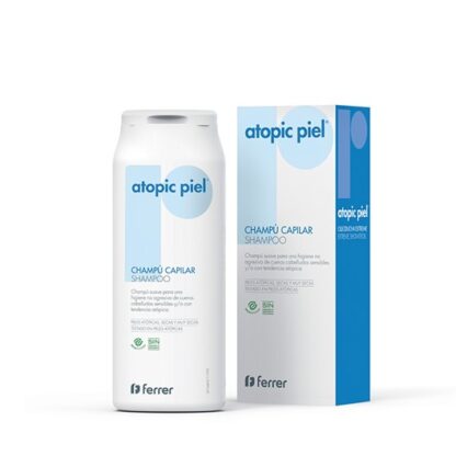Atopic Piel Champô Capilar 200ml, champô suave para uma higiene não agressiva do couro cabeludo sensível, seco, muito seco e/ou Atópico.