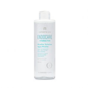 Endocare Hydractive Água Micelar 400ml, limpeza diária para todos os tipos de pele, incluindo a pele sensível e intolerante, com deli-cados ativos que limpam e desmaquilham em profundidade, eliminando inclusivamente a maquilhagem resistente à água