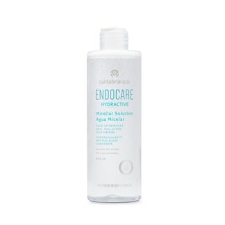 Endocare Hydractive Água Micelar 400ml, limpeza diária para todos os tipos de pele, incluindo a pele sensível e intolerante, com deli-cados ativos que limpam e desmaquilham em profundidade, eliminando inclusivamente a maquilhagem resistente à água