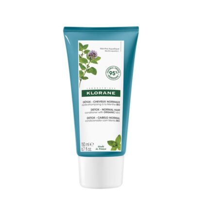 Klorane Bálsamo Protetor com Menta Aquática 150ml, este bálsamo após-champô,