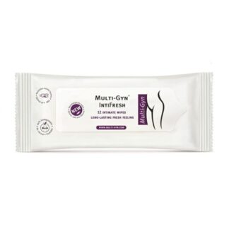 Multi-Gyn IntiFresh 12 Toalhetes íntimos indicados para uma higiene íntima suave e ideais para transportar consigo.