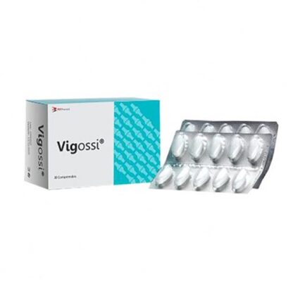 Vigossi 30 Comprimidos suplemento alimentar contendo cálcio e vitaminas.