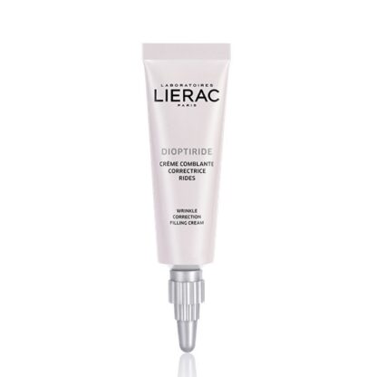 Lierac Dioptirid Creme Preenchedor Corrector de Rugas 15ml, o cuidado intensivo antirrugas, com péptidos antiluz azul. Atua nas rugas de desidratação, de expressão e marcadas.