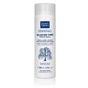 Martiderm Balancing Tónico facial Pele Mista a Oleosa 200ml, tónico facial equilibrante, purificante e hidratante. Elimina as impurezas deixando a pele limpa, suave e revitalizada. Textura leve.