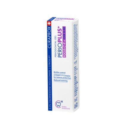 Curaprox Perio Plul Focus 10ml gel periodontal indicado para um tratamento específico das gengivas.