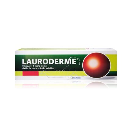 Lauroderme Creme 50gr, medicamento indicado na desinfeção e higiene da pele e mucosas, feridas superficiais e dermatite da fralda (assaduras).