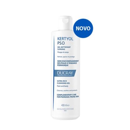 Ducray Kertyol P.S.O. Gel Limpeza 400ml, Cuidado complementar para a pele com tendência a psoríase.
