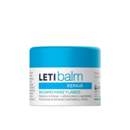 LETIbalm Bálsamo Reparador Nariz e Lábios 10ml, o primeiro bálsamo reparador com uma fórmula única para o cuidado do nariz e dos lábios durante todo o ano.