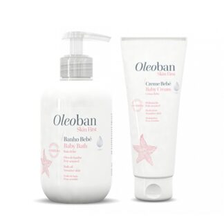 Oleoban Banho Bebé 300ml, higiene com hidratação para o banho do seu bebé. Adequado a pele reativa ou sensivel.