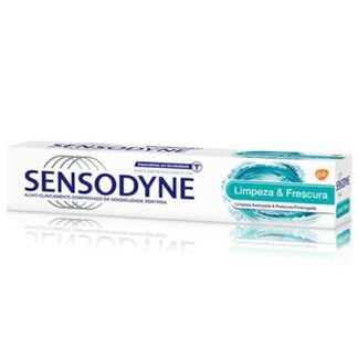 Sensodyne Limpeza & Frescura é especialmente formulada para aliviar a sensibilidade dentária.