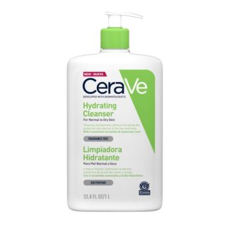 CeraVe Creme de Limpeza Hidratante Facial 1000ML, creme de Limpeza Hidratante que limpa e hidrata protegendo a pele.