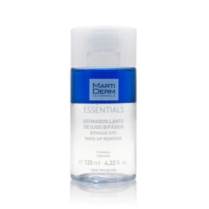 Martiderm Desmaquilhante de Olhos Bifásico 125 ml, novo Desmaquilhante de Olhos Bifásico limpa, hidrata e protege.
