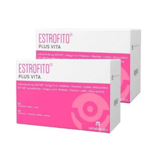 Estrofito Plus Vita 30+30 Cápsulas é especificamente formulado para a mulher a partir dos 45 anos