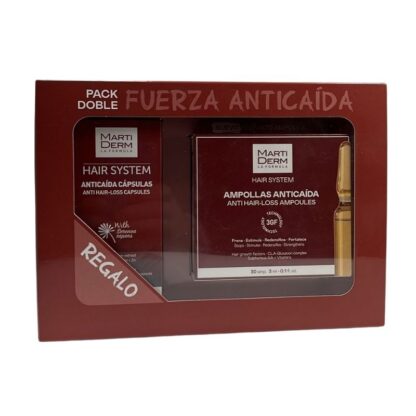 Martiderm Hair System Pack Anti-Queda Ampolas + Cápsulas