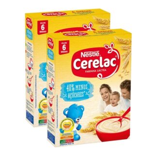 Nestlé Cerelac Farinha Láctea -40% Açúcar 2x500gr