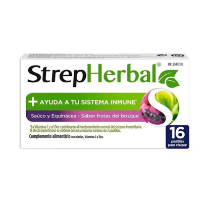 StrepHerbal Sabugueiro Equinácea x 16 pastilhas