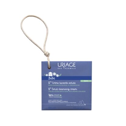 Uriage Bebé 1º Creme Lavante Sólido 100gr, o 1º Creme Lavante Sólido limpa e protege a pele delicada do bebé.