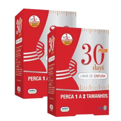 30 Days Linha Cintura Plus 120 comprimidos é um suplemento de origem norueguesa desenvolvido para diminuir o perímetro abdominal de forma natural e saudável.