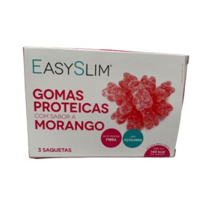 EasySlim Gomas Proteicas Morango 3 Saquetas