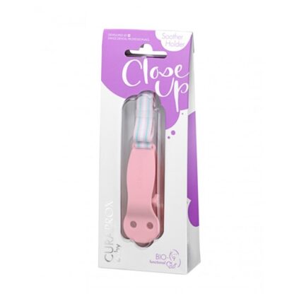 Curaprox Baby Clip Chupeta Rosa