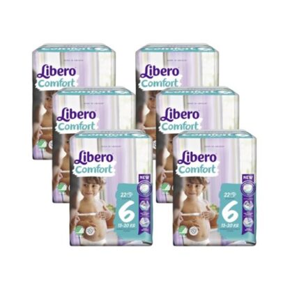 Libero Comfort 6 Fraldas 13-20kg 6x22 Unidade