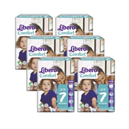 Libero Comfort 7 Fraldas x 6 16-26kg 21 Unidade