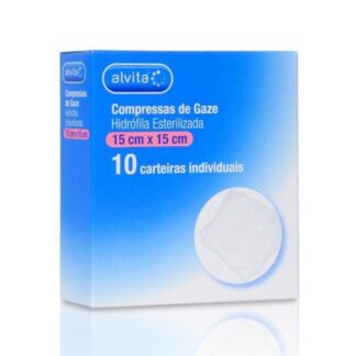 ALVITA COMPRESSA GAZE ESTÉRIL 15X15 X10 PHARMASCALABIS