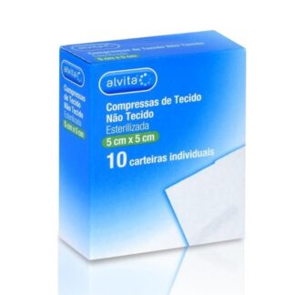 ALVITA COMPRESSAS TNT ESTÉRIL 5X5 X10 PHARMASCALABIS
