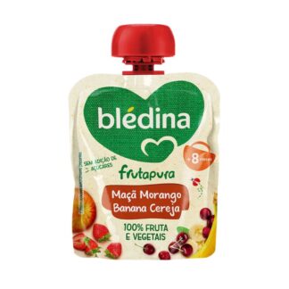 Blédina Frutapura Maçã Morango Banana Cereja 90gr