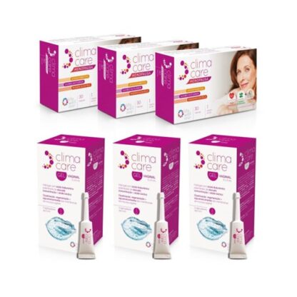 Climacare Menopausa 3 x 30 Cápsulas + Climacare Gel Vaginal 3 (5x5 ml)