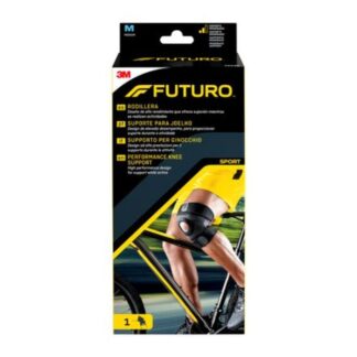 FUTURO Sport Suporte Joelho Tam.M, enquanto trabalha com o nosso Suporte de Desempenho para o Joelho FUTURO