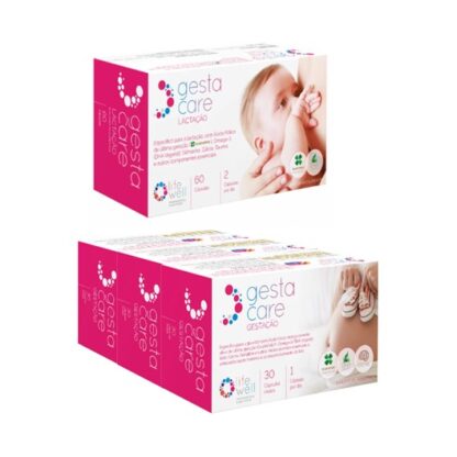 Gestacare Gestação 3 x 30 Cápsulas + Gestacare Lactação 60 Cápsulas