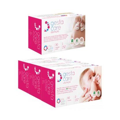 Gestacare Gestação 30 Cápsulas + Gestacare Lactação 3 x 60 Cápsulas