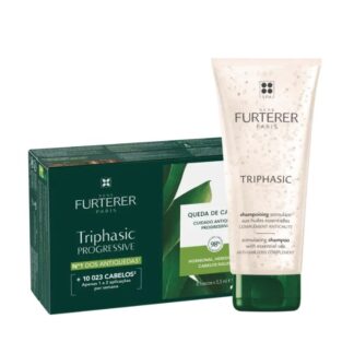 Rene Furterer ANTIQUEDA COFFRET Triphasic Progressive 8 doses + Triphasic Ch 200 Pharmascalabis