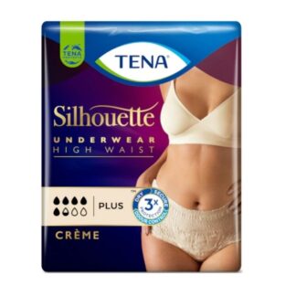 Tena Silhouette Cueca Cintura Alta Creme L 6342931