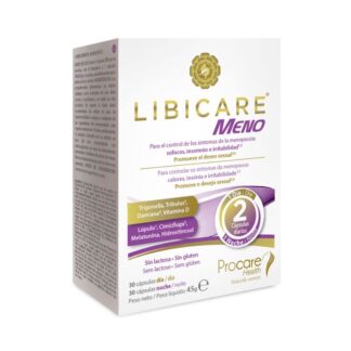 Libicare Meno 60 Cápsulas é um produto natural cujos ingredientes possuem efeitos positivos na melhoria da função sexual em mulheres com pouco desejo