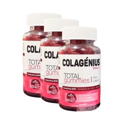 Colagénius Beauty Total Gummies 60 Gomas - 3 Packs