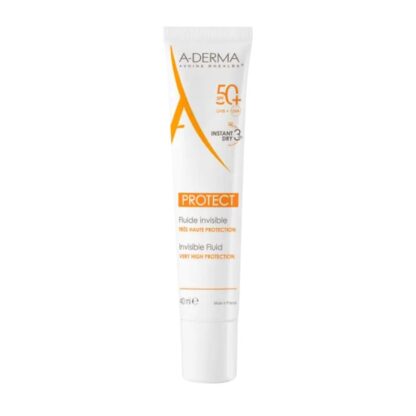A-Derma Protect Fluido Solar Rosto SPF 50+ Invisível 40ml