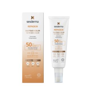 Sesderma Repaskin Fotoprotetor Facial SPF50 Toque Seda com Cor 50 ml