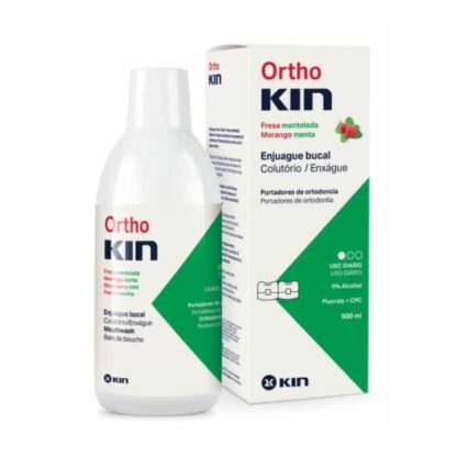 KIN Ortho Kin Colutório Sabor Morango_Menta 500ml