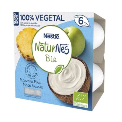 Nestlé Naturnes Bio Leite Coco_Maça_Ananas 4x90gr